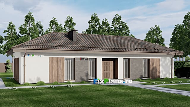 Одноэтажный дом F-6416
