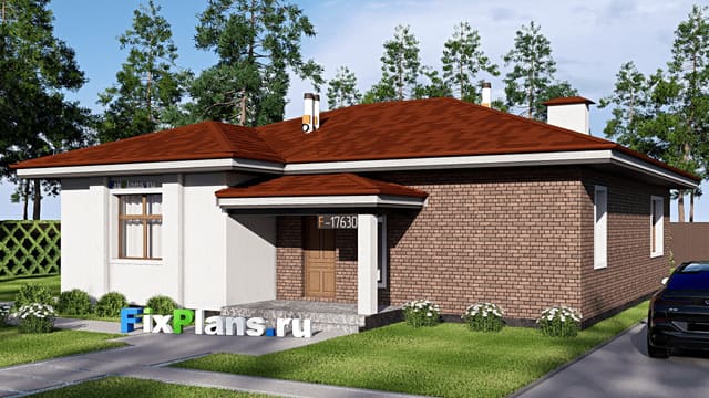 Одноэтажный дом F-17630