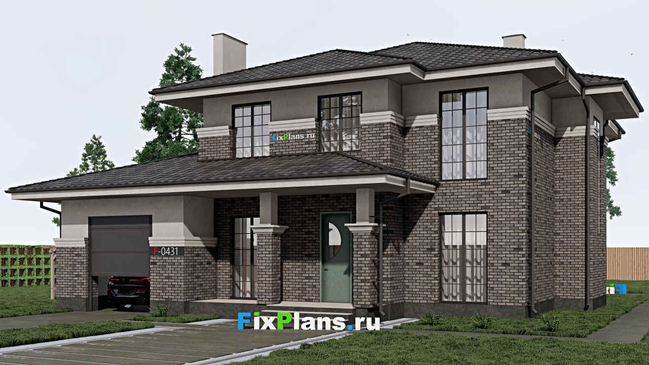 Двухэтажный дом F - 0431 — фасад