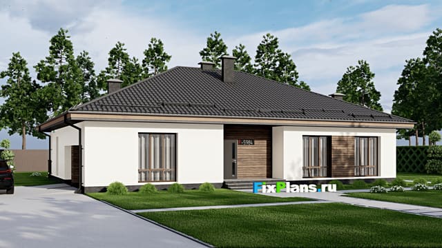 Одноэтажный дом F-5984